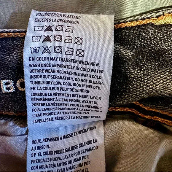 American Eagle Outfitters Dark Blue Flare Jeans - Picture 6 of 8